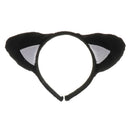 Girls Kids Black Cat Kitty Costume Headband Skirt Bowtie Paw Tail Outfit