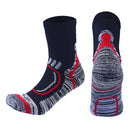 Women Men Winter Sports Hiking Socks Thermal Snow Ski Crew Sock Black XL