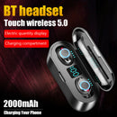 F9 Waterproof LED TWS Wireless Headset Bluetooth 5.0 Sports Headphones