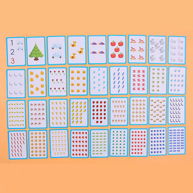 36pcs/Set Numbers Flash Cards Toddler