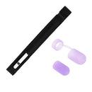 Soft Touch Pen Elastic Bandage Sleeve Pouch / Holder / Bag + Purple Silicone