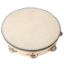 10 inch Tambourine Hand Held Drum Bell, Single Row Metal Jingles Percussion