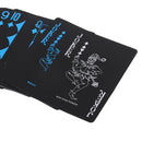 Portable Board Game, Black Waterproof Mini Poker Card Playing Cards Plastic