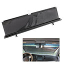 Black Car Retractable Windshield Visor Sun Shade Auto Block Cover 58*125cm