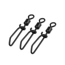 20pcs Carp Fishing Swivels with Quick Change Snap Clips Rolling Swivels