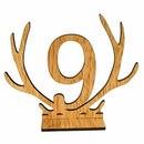 Antlers Shape 1-20 Numbers Signs Wedding Table Number Wooden Table Number R H7N4