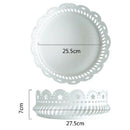 Sweetgo Round Crown Tray Push Cake Stand Hollow Out Star Plate Cake Decorat