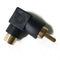10pc RCA right angle connector plug adapters M/F male to female 90 degree elbow