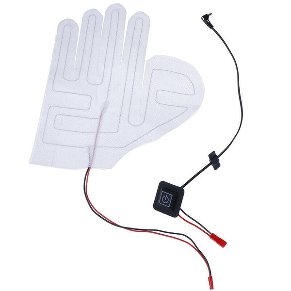 1PC Five-finger Gloves USB Electric Heating Pad Thermostat Switch Heating SheTE