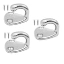 3 Pieces Coat Hook Single Robe Cast Made from Marine Stainless Steel