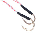 5pcs stainless steel fishing hook with pe line fly tying jig assist bait hook Gw