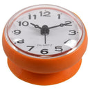 7cm Waterproof Kitchen Bathroom Shower Clock Suction Cup Sucker Wall Orange I4R3