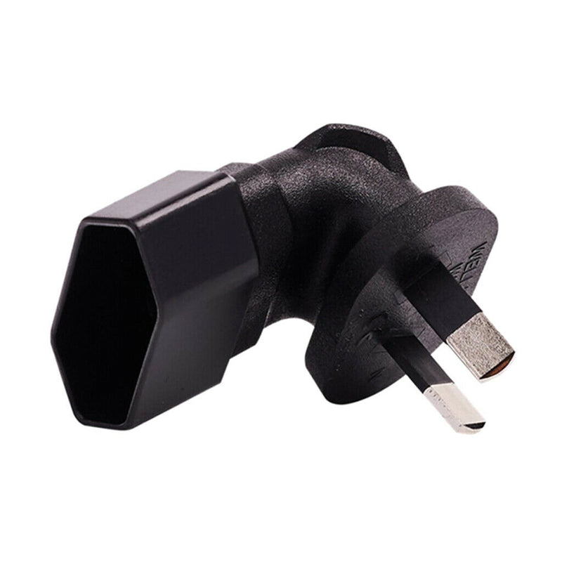Black AU to EU European Travel Power Charger Adapter Plug Outlet Converter