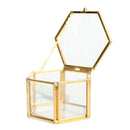 Geometric Terracotta Hexagon Glass Terracotta Succulent Planter Favors