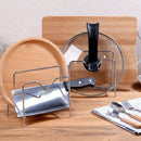 Storage Stainless Steel Rack Holder Organizer Kitchen Accessory for Cutting E1G2
