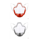 4pcs Clear Face Shield Washable Durable Plastic Protective Mouth Cover