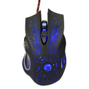 1X(Professional Wired Gaming Mouse 6 Button Led Optical Usb Computer Mouse