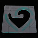 Square Acrylic Patchwork Quilting Ruler For Clothing Design 16.5cm