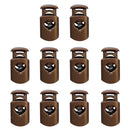 10 Pieces Plastic Barrel Shock Cord Rope Toggle End Lock Stopper Repalcement