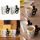 Creative novelty note handle ceramic cup free spectrum coffee milk tea cup