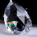 10Pcs Clear Crystal Glass Chandelier Lamp Water Drop Pendant Jewelry Making DIY
