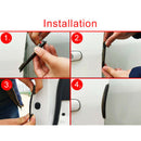 4pcs coffee Car Door Edge Guard Anti-Scratch Protector Moulding Strip Acces