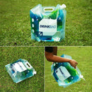 Portable 10L Folding Outdoor Camping Drinking Water Bag Container Carrier