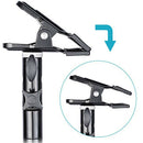 2 Pcs Photo Studio Heavy Duty Metal Clamp Holder With 5/8 inch Light Stand