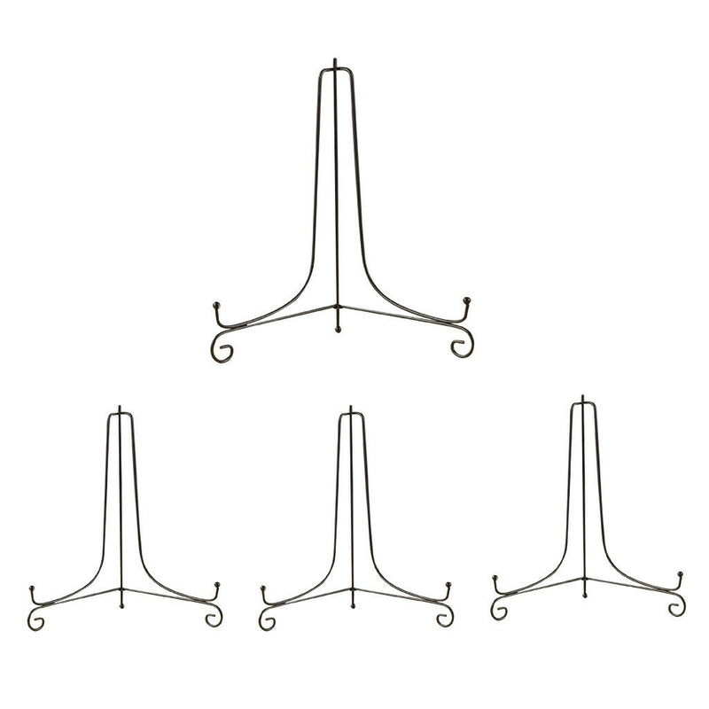 4x Metal Display Easel Stand Plate Bowl Dish Picture Phote Teacake Holder 4"