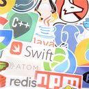 50Pcs Internet Java JS Programming Language Doodle Stickers For Laptop Car DIY3C