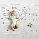 Baby Monthly Milestone Blanket Cotton Baby Milestone Blanket Shower Gifts f
