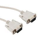 1.4M RS232 DB9 9 Pin Male to VGA Video 15 Pin Male Adapter Cable Light Gray