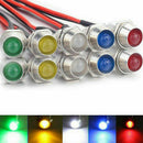 10x 8mm LED Indicator Light Lamp 12V Pilot Dash Directional Car Truck Motorcycle
