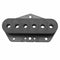 2 Pcs Black Plastic Single Coil Slug Bobbins Bridge Pickup Covers/Lid/Shell
