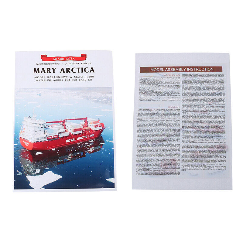 1:400 Scale Denmark Mary Arctica Cargo Containership DIY Handcraft Paper Mode OZ