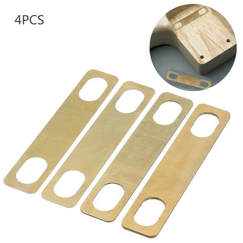4Pcs Brass Neck Metal Shims 0.2mm 0.5mm 1mm Thickness for ST Electric Guita