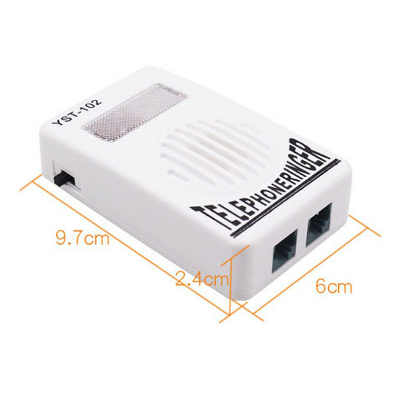Extra-Loud Telephone Phone Bell Ringer Strobe Light Flasher Sound Amplifier M&O