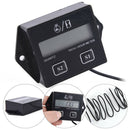Digital Engine Tach Tachometer Hour Meter Inductive for Motorcycle Motor  ~
