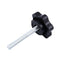 M4 x 30 mm Male Thread 25mm Star Head Bolt On Self-tapping Screw Handle 5 P X8G7