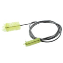 Metallic Cable Aquarium Double Brush Tube Bottle Cleaner,155cm,Yellow