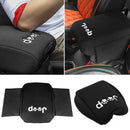 Soft Auto Car Leather Armrest Pad Center Console Box Cover Cushion For Jeep KRP