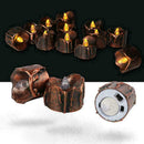 12xFlameless Votive Decor Candles LED Light Battery Operated Flickering D5Y T8L2