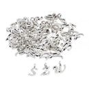 52Pcs DIY Letters Charm Pendant Jewelry Finding for Bracelet Necklace Making,