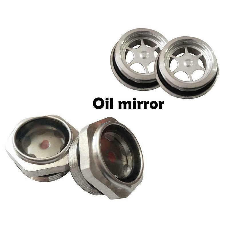 M27x1.5 Aluminum Alloy Air Compressor Metal Threaded Oil Sight QA Glass G8G0