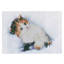 White Adorable Cat 5D Diamond DIY Painting Craft Kit Home Decor