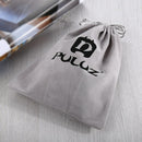 Grey PULUZ Soft Flannel Pouch Bag with Stay Cord for GoPro NEW HER