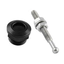 Bonnet Hood Latch Pin Locking Kit Push Button Quick Release Black