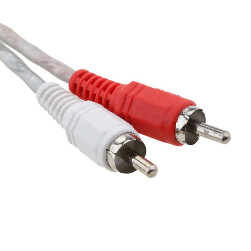 1ft RCA Stereo Audio Cable "Y" Adapter Splitter 1 Female to 2 Male Plug