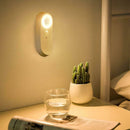 Magnetic Base LED Sensor Night Light 3 Modes USB Rechargeable Wall Lamp