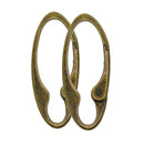 4x Spring Snap Clip Hook Alloy Car Key Chain KeyRings For Outdoor Hiking Camping